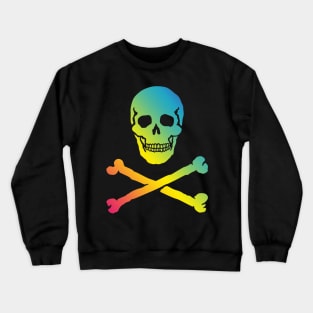 Skull & Crossbones / Jolly Roger (Rainbow) Crewneck Sweatshirt